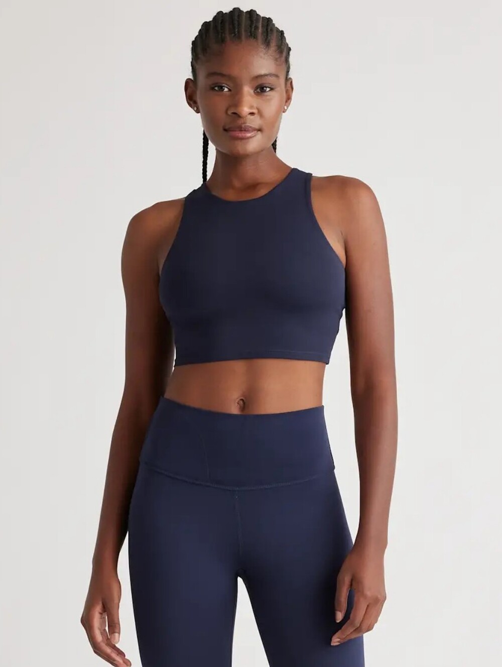NWOT Quince Ultra-Form High-Neck Cropped Tank Size S